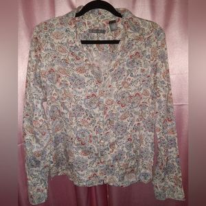 🛍️ Rare Find: Liz Claiborne Paisley Blouse in Great Condition!